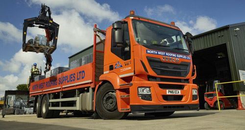 Iveco Stralis Hi-Street fleet delivers for North West Roofing Supplies